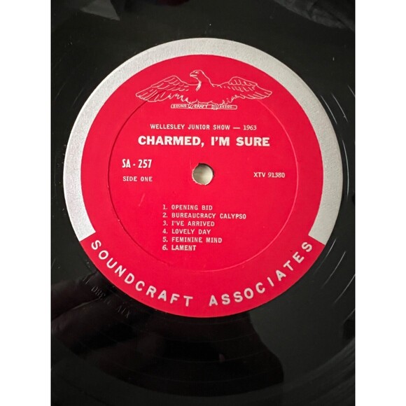 Wellesley Junior Show 1963 LP Charmed I'm Sure Soundcraft Associates VG SA-257 - Picture 5 of 7